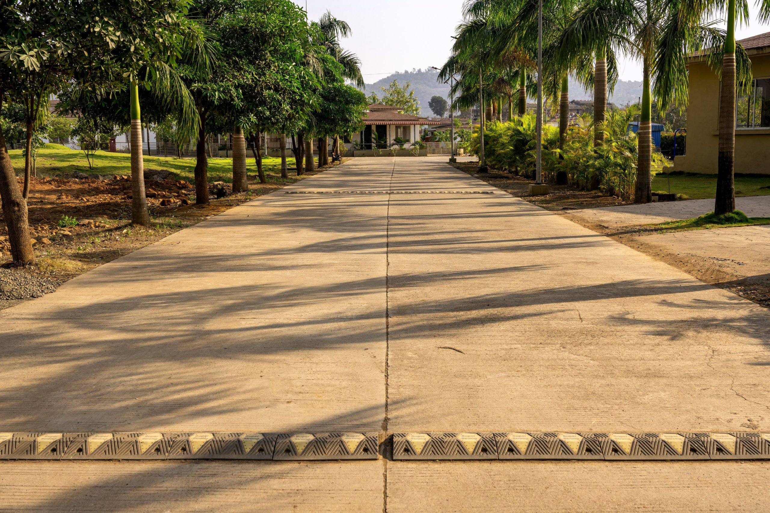 Tree Lined Cemented Roads at Joyvilla Tree Lined Cemented Roads at Joyvilla